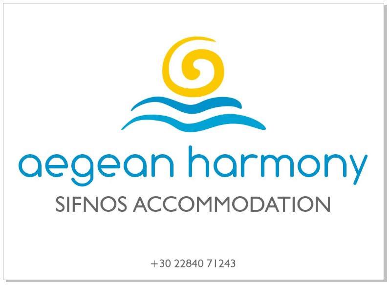 un logotipo para la organización sinmos de armonía oceánica en Aegean Harmony, en Platis Yialos Sifnos