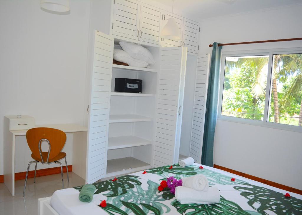 Postel nebo postele na pokoji v ubytování La Villa Therese