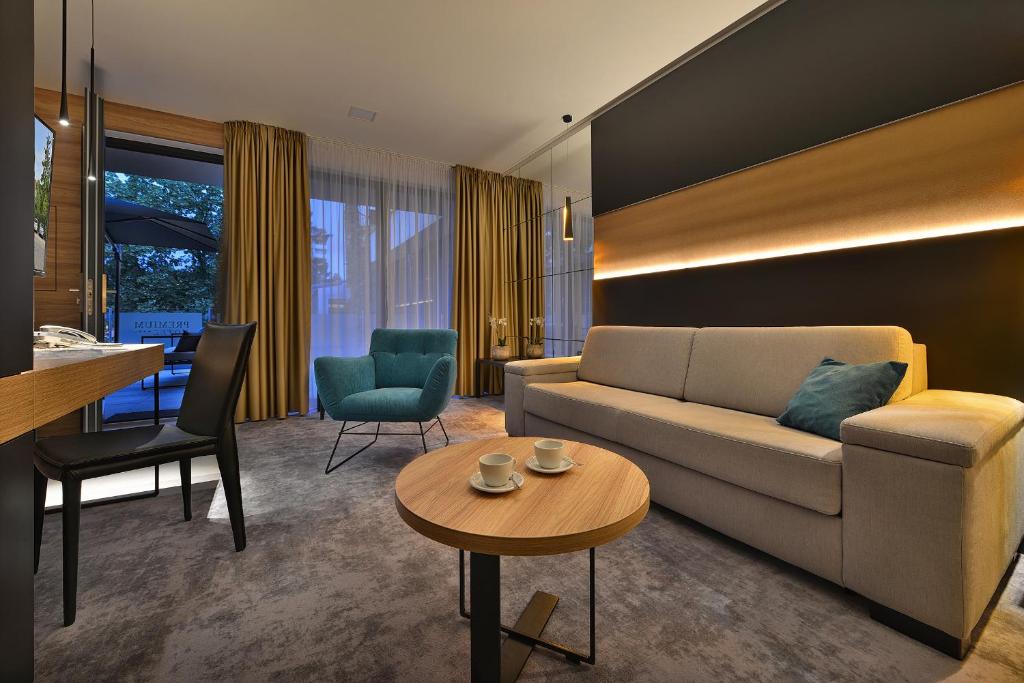 Posezení v ubytování PREMIUM Wellness & Wine Hotel Znojmo