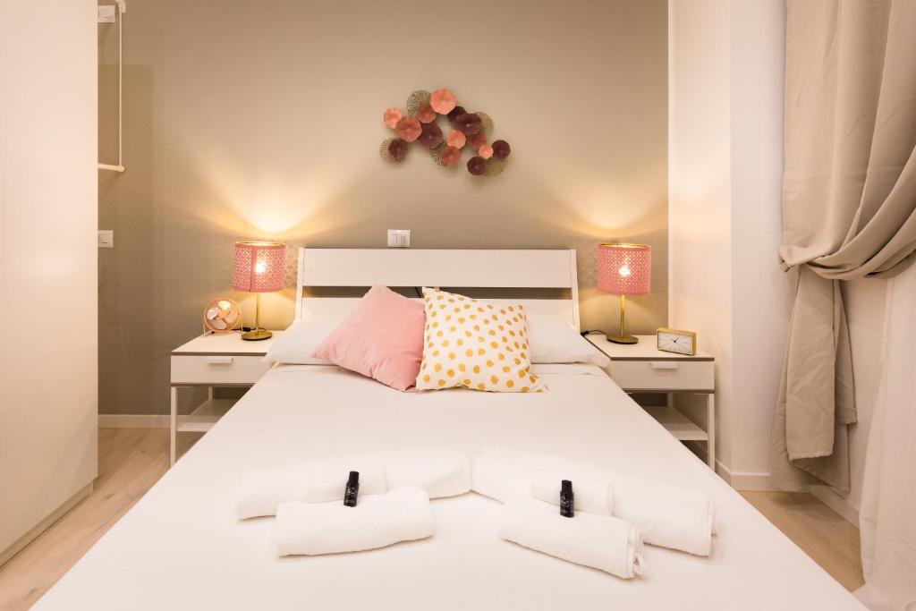 A bed or beds in a room at Apartment Greppi 5