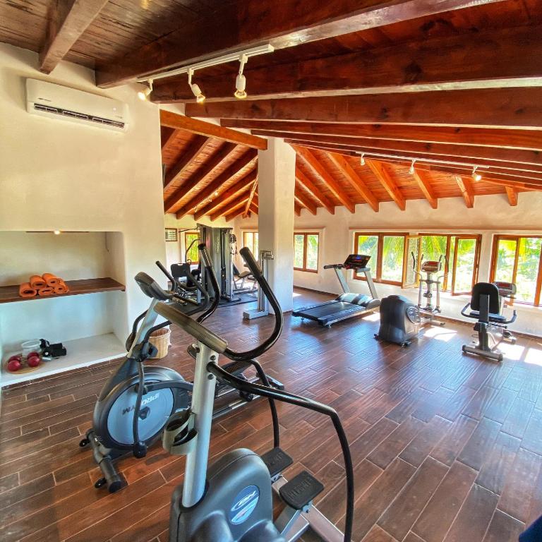 Fitness centrum a/nebo fitness zařízení v ubytování Las Alamandas