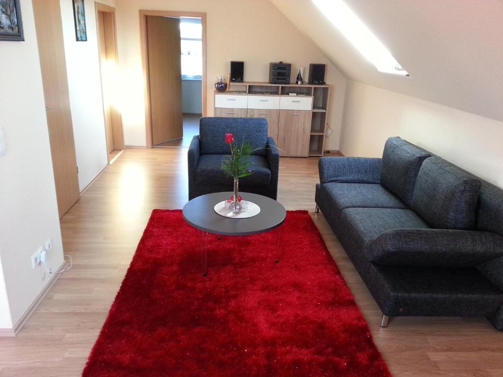 Posezení v ubytování ferienwohnung mertens
