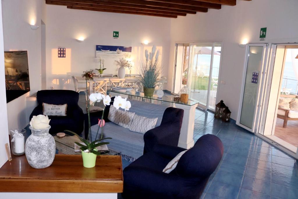 Et sittehjørne på Sunset House