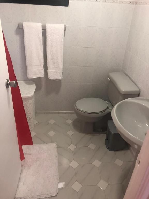 Koupelna v ubytování La Gaviota A3