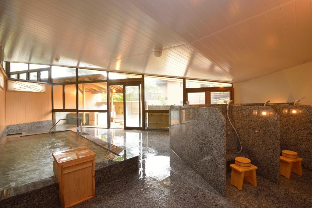 Letto o letti in una camera di Hakone Kowakien Mikawaya Ryokan