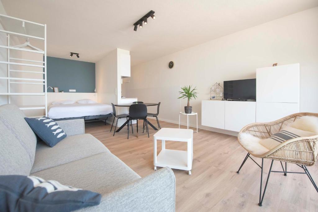 TV a/nebo společenská místnost v ubytování Ostend Studio