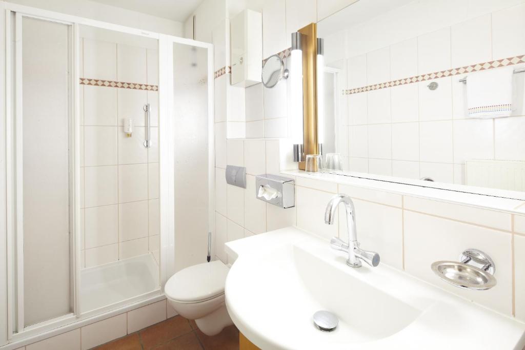 Koupelna v ubytování Hotel zur Post