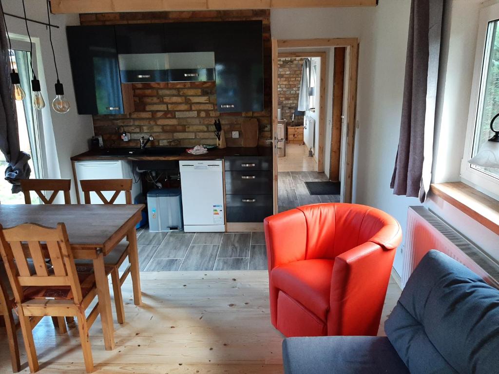 Kuchyň nebo kuchyňský kout v ubytování Apartments Sonne am Sund
