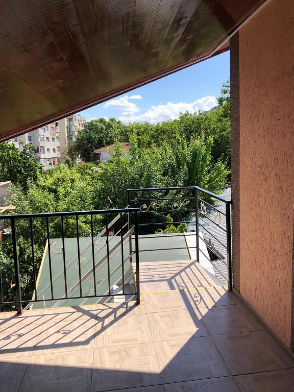 a view from the balcony of a house at Casa Radu in Tulcea