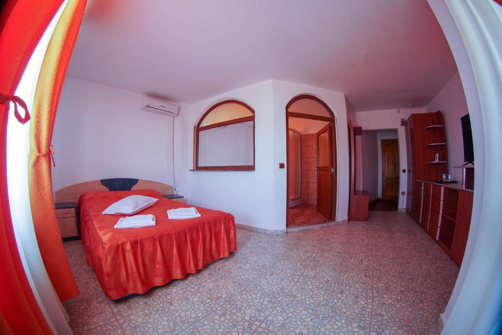 Letto o letti in una camera di Lake View