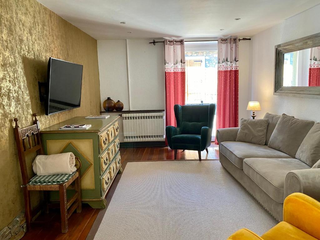 Posezení v ubytování Apartamento Dúplex Llivia