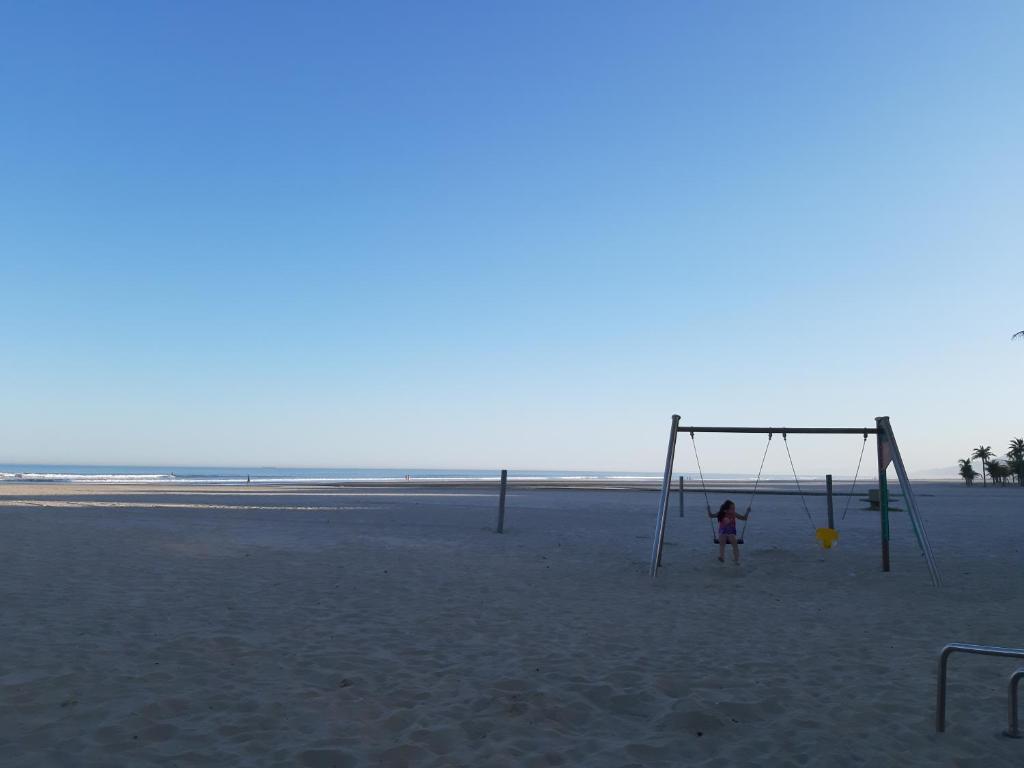  Apto espaçoso com vista para o mar na Praia Grande