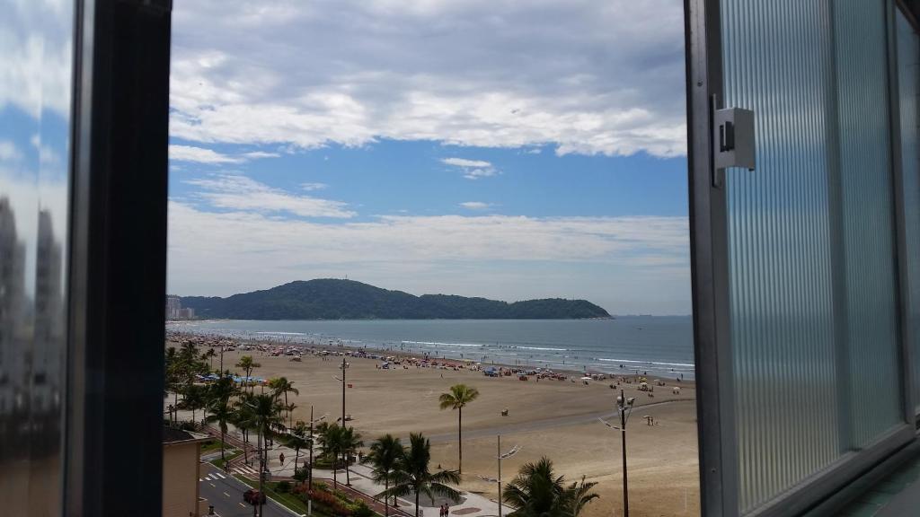  Apto espaçoso com vista para o mar na Praia Grande