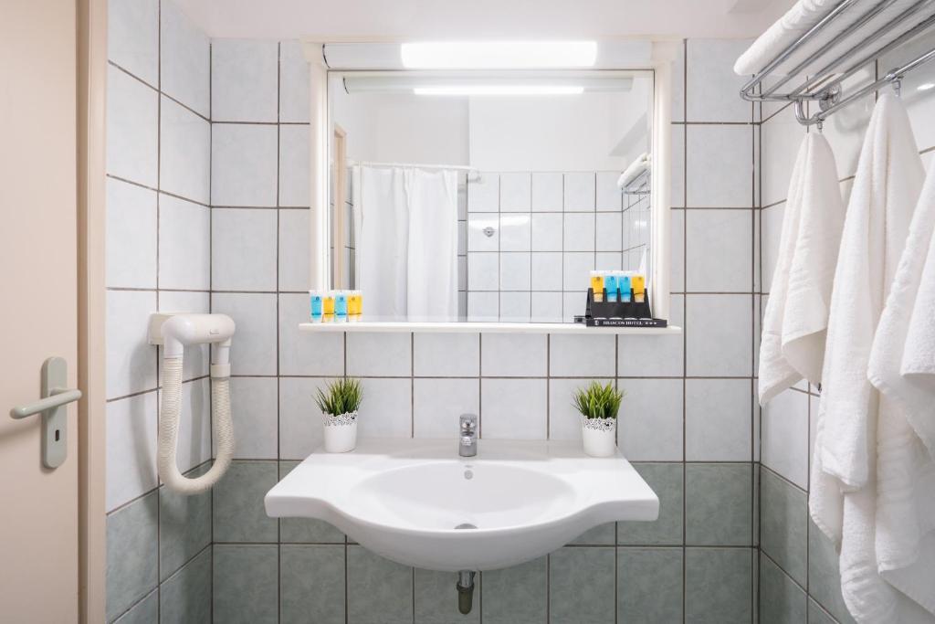 Koupelna v ubytování Hotel Brascos