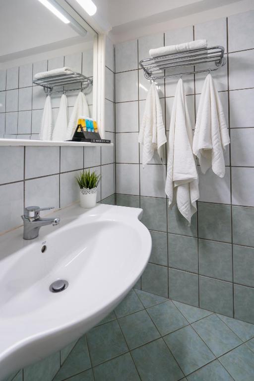Koupelna v ubytování Hotel Brascos