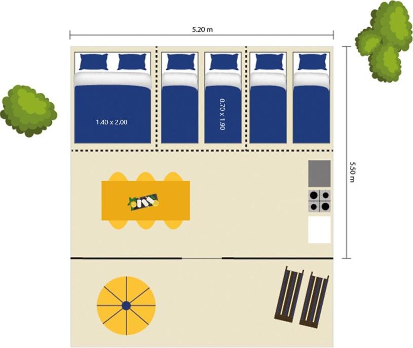 Easyatent Camping Valkanela - Tenda Bungalow