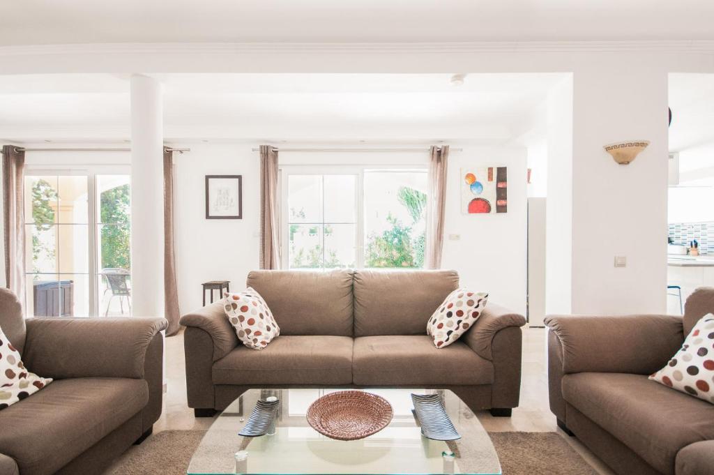 Posezení v ubytování Beach Villa Costanera in Marbella