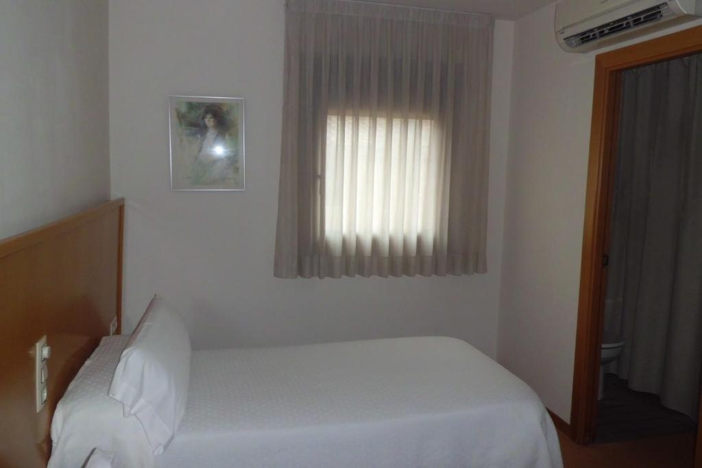 Postel nebo postele na pokoji v ubytování Hostal Palouet de Segarra