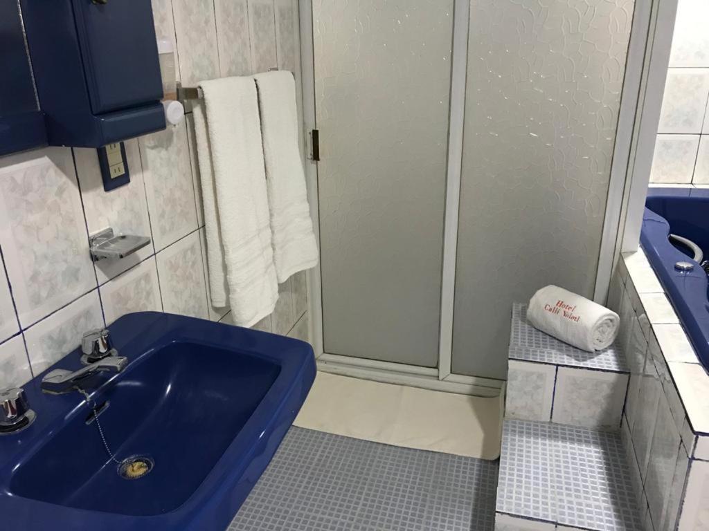 Koupelna v ubytování Hotel CALLI YOLOTL Teotihuacan