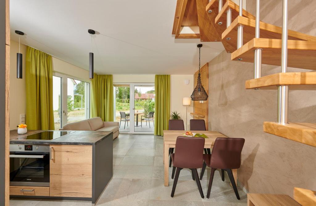 Kuchyň nebo kuchyňský kout v ubytování Bachhof Resort Apartments