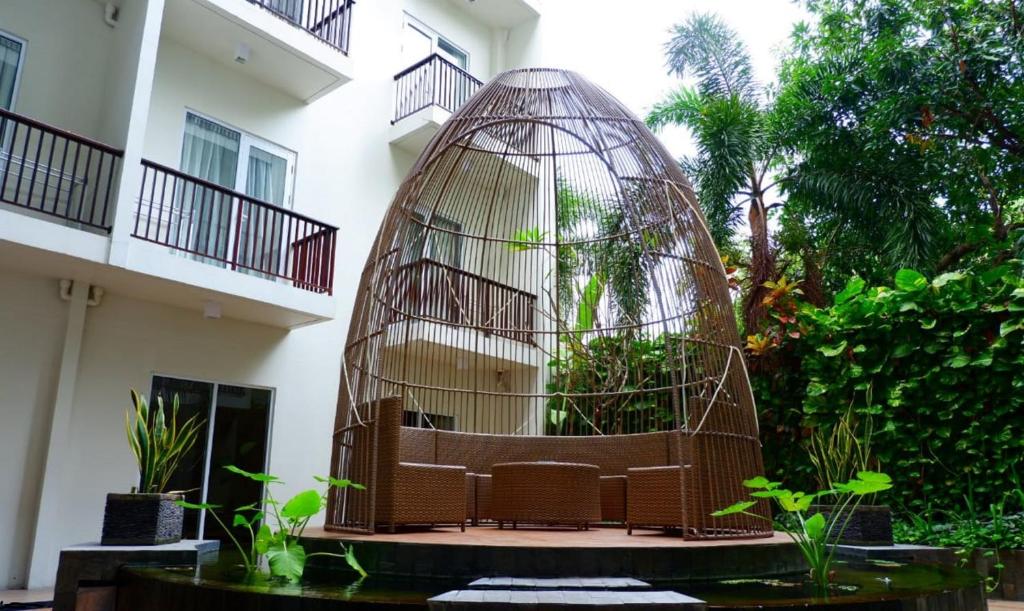 Zahrada ubytování Nikhila Seminyak Bali