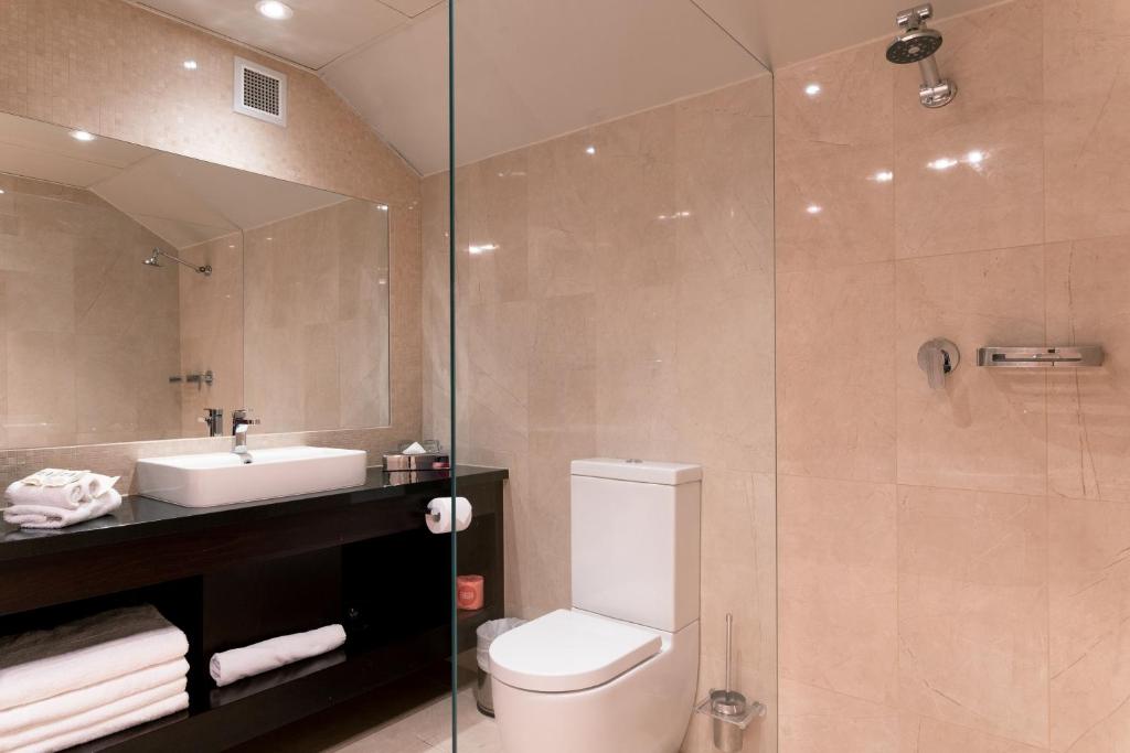 Koupelna v ubytování Arkaba Hotel