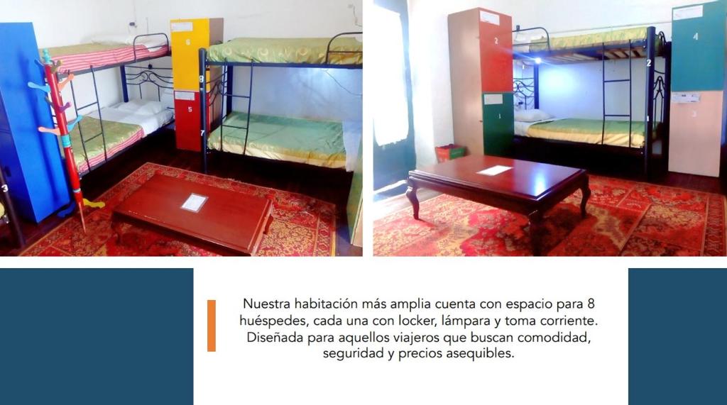 Palanda nebo palandy na pokoji v ubytování Hostal Gastro Bar Casa Colibrí