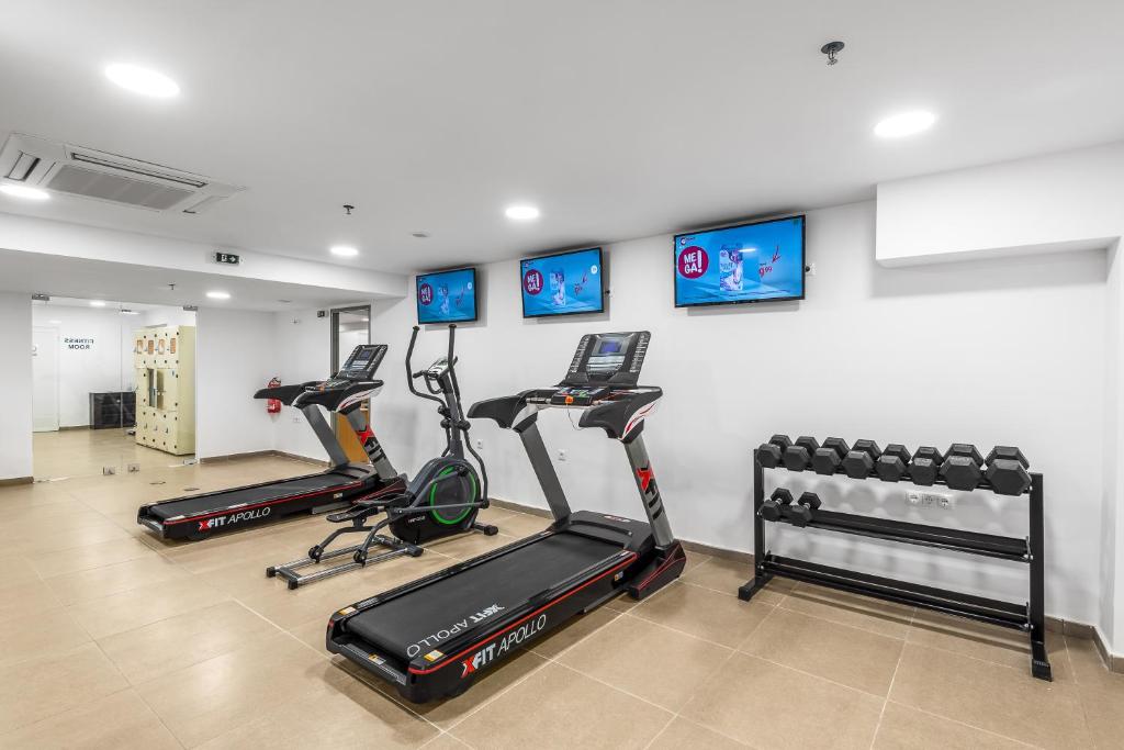 Fitness centrum a/nebo fitness zařízení v ubytování Delfinia Resort - All Inclusive
