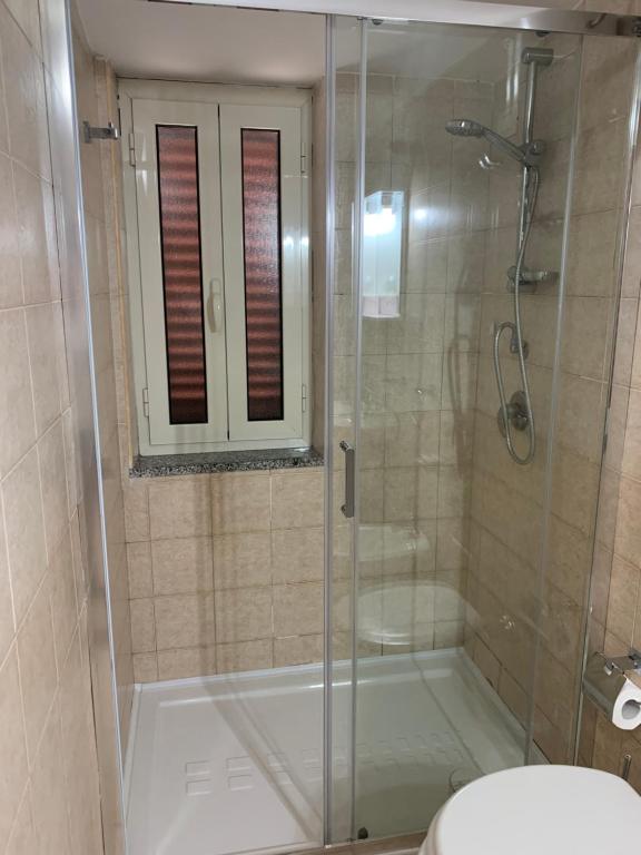 Koupelna v ubytování Hotel Due Pini Conte