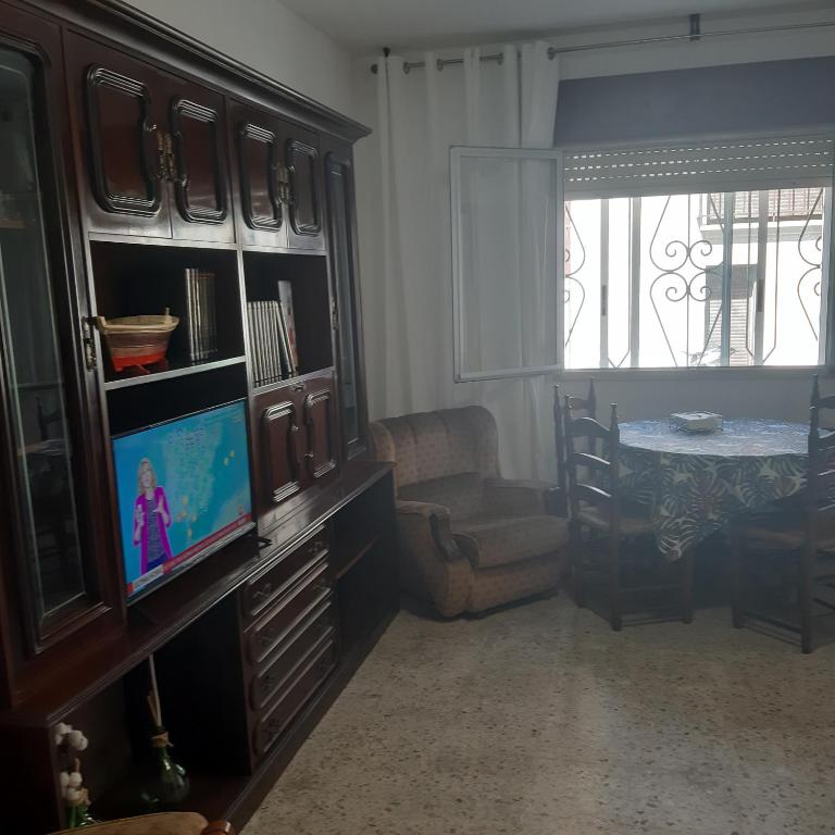 TV a/nebo společenská místnost v ubytování Casa Vilanova de Arousa - Rias Baixas