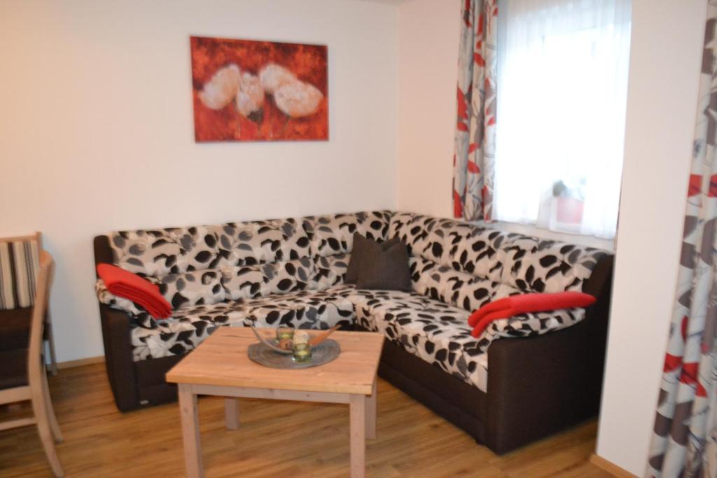 Posezení v ubytování Landhaus Marina