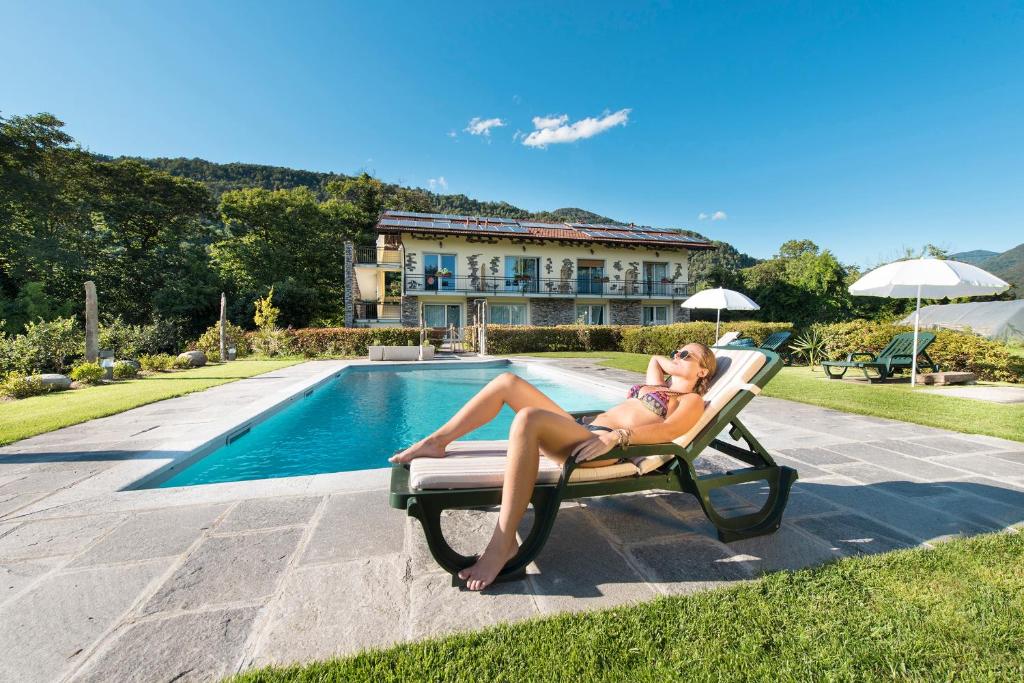 Bazén v ubytování Agriturismo Al Motto nebo v jeho okolí