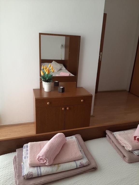 Postel nebo postele na pokoji v ubytování Room Luka