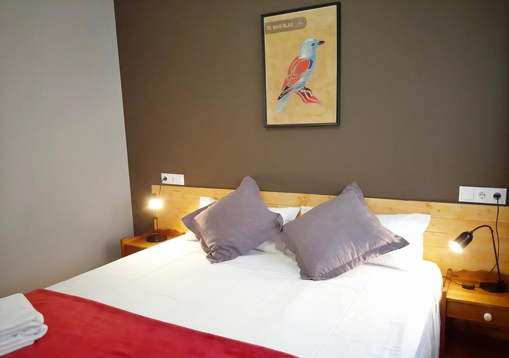 Postel nebo postele na pokoji v ubytování Hostal Fonda Prat