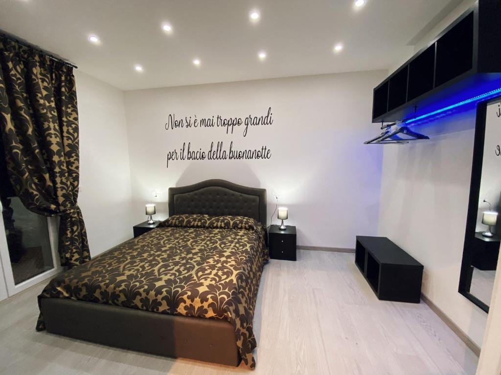 Ένα ή περισσότερα κρεβάτια σε δωμάτιο στο B&B Siliade