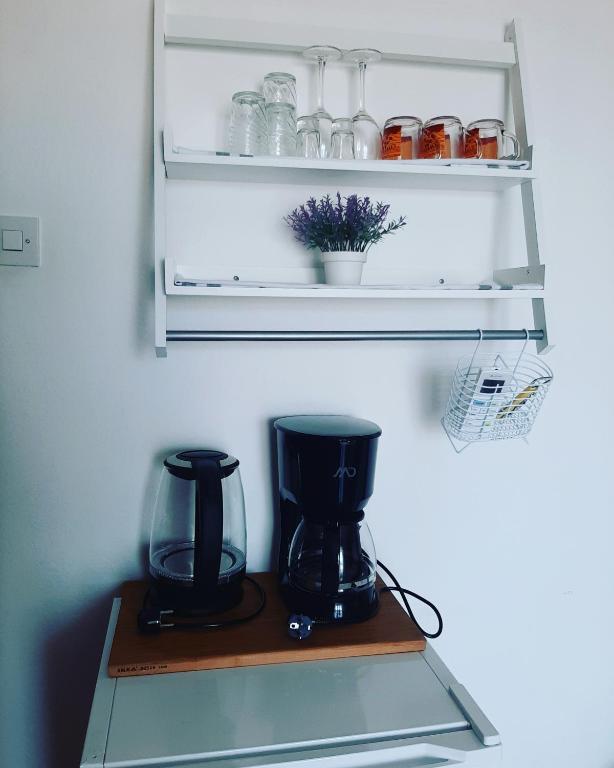 Kuchyň nebo kuchyňský kout v ubytování Room Luka
