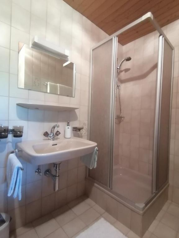 Koupelna v ubytování Haus Schwarzmann