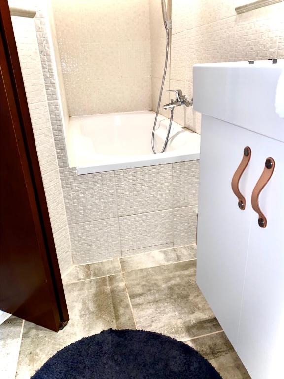 Koupelna v ubytování Apartmán Rea