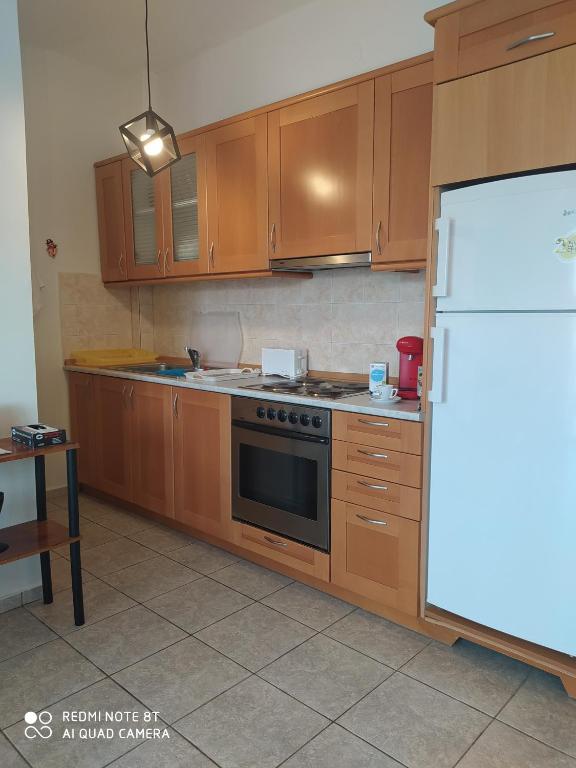 A kitchen or kitchenette at SEA AND SKY APARTMENT