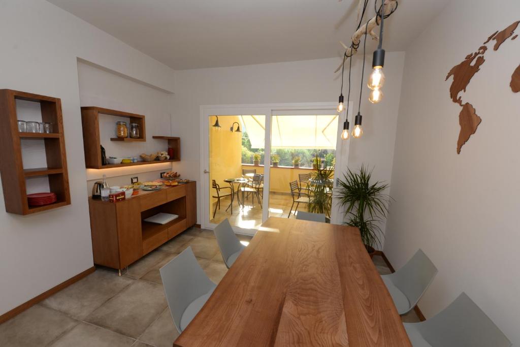 Kuchyň nebo kuchyňský kout v ubytování B&B Maestrale