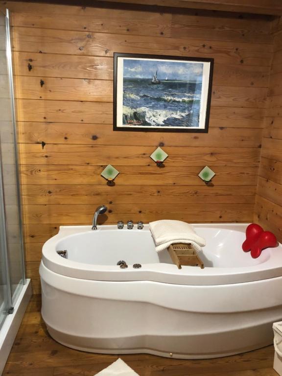 Koupelna v ubytování CHALET B&B LAGHETTI MARTINA