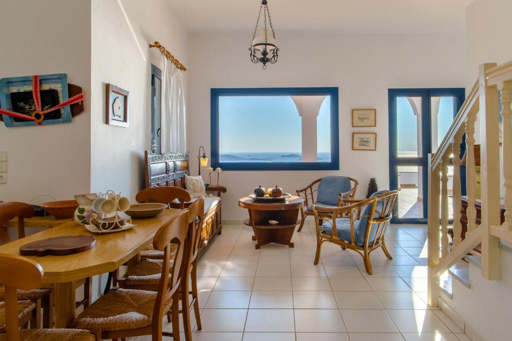 A seating area at villa hena