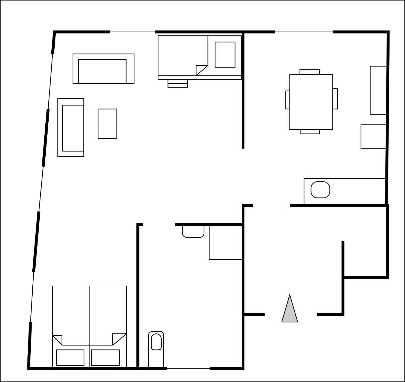 a floor plan of a house with a diagram at Apartment in Historic Town House in Gmunden