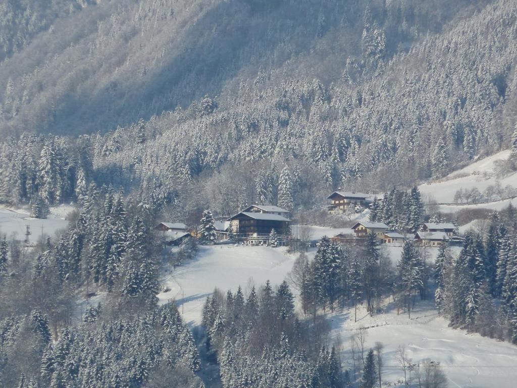 Pension Schöne Aussicht v zimě