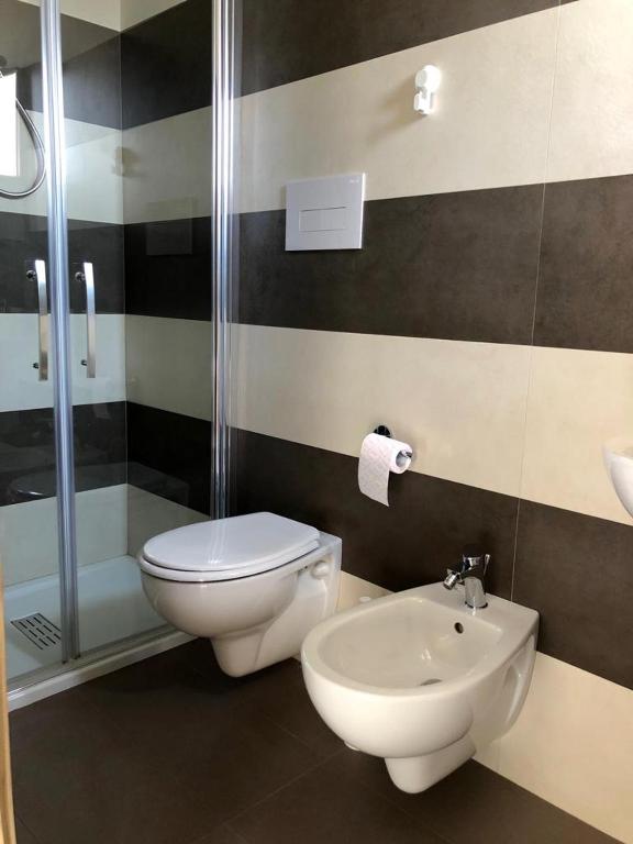 Koupelna v ubytování B&B Al Gravattone