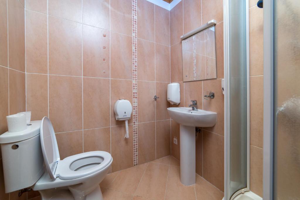 Koupelna v ubytování Saules sēta