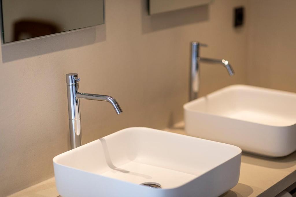 A bathroom at Hotel Strobl