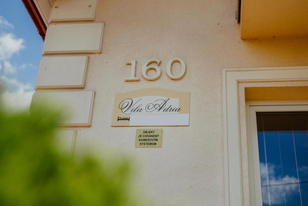 Certifikát, hodnocení, plakát nebo jiný dokument vystavený v ubytování Vila Adria