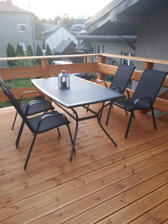 Balkón nebo terasa v ubytování Cienisty Zakątek