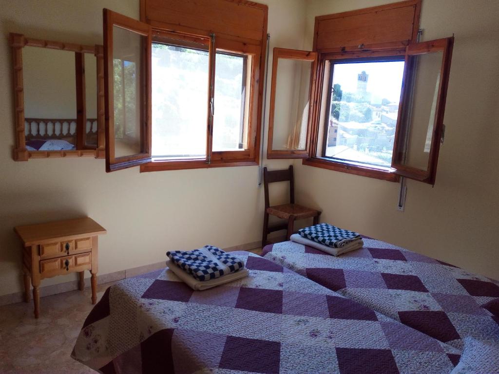 Postel nebo postele na pokoji v ubytování villa Garibaldi